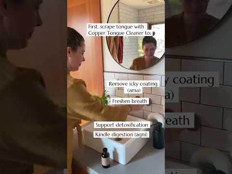 Mint Oral Care Ritual | Ayurvedic Oil Pulling & Tongue Cleaning